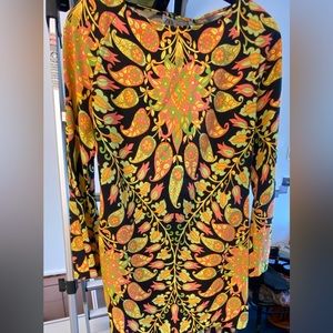 Vibrant multi colored mini - 60s modern NWT